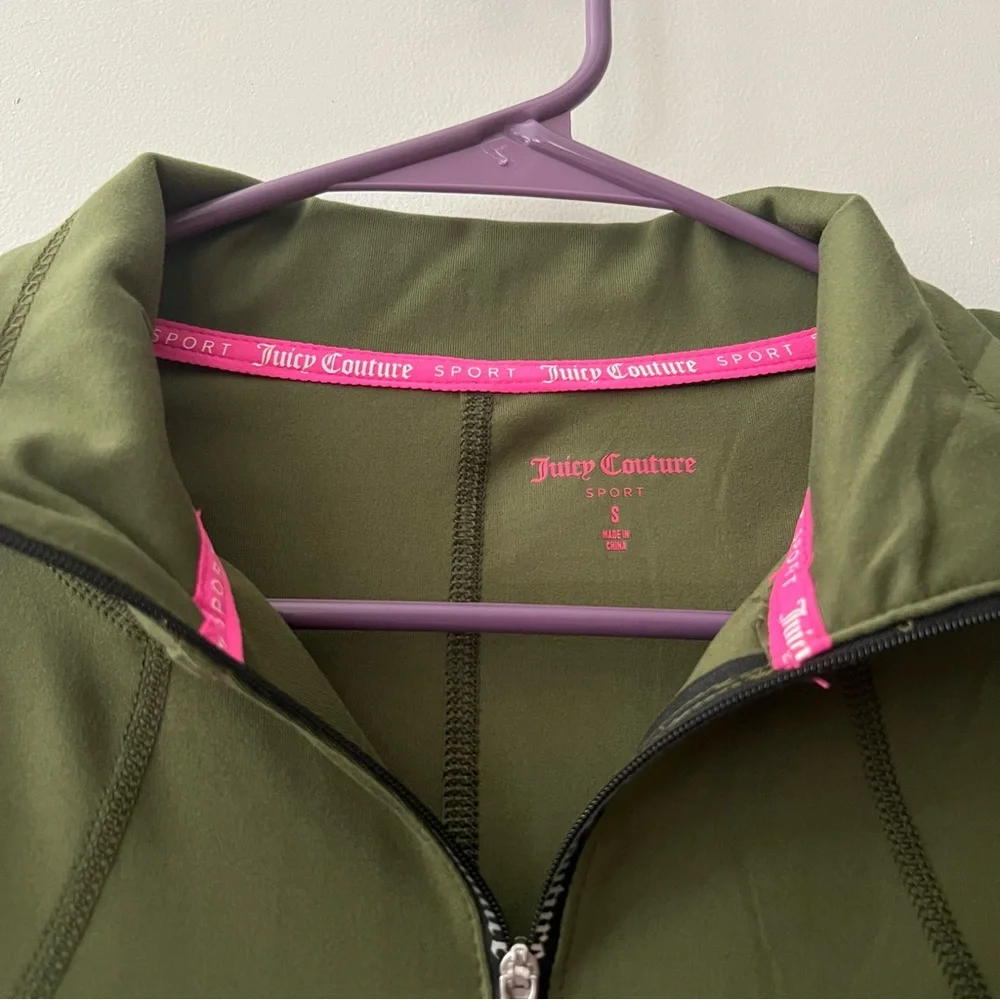 NWT Juicy Couture Women’s Logo Half Zip Run Top - Picture 5 of 7